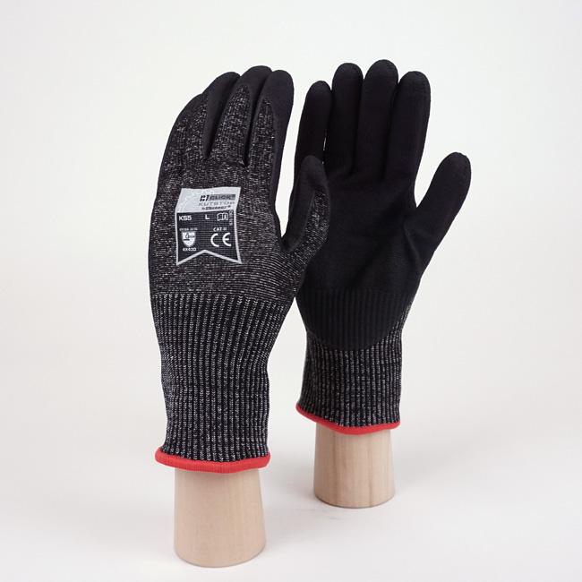 Black-PU-Nitrile-Cut-Resistant-Assembly-Gloves