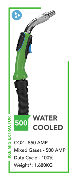 8XE MIG Extractor 500 Water Cooled